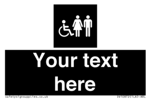 Custom information: black panel disabled female and male